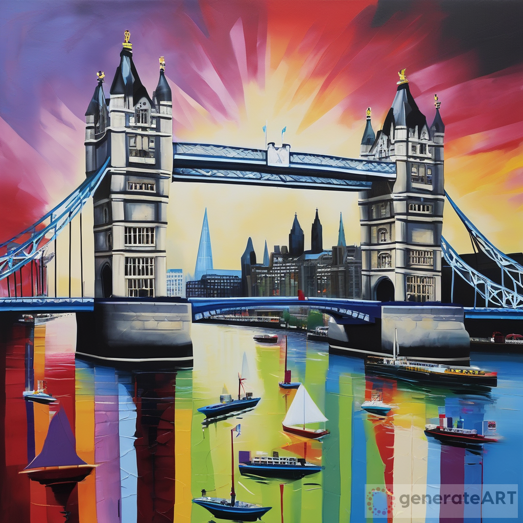 Tower Bridge & Shard Contemporary Painting