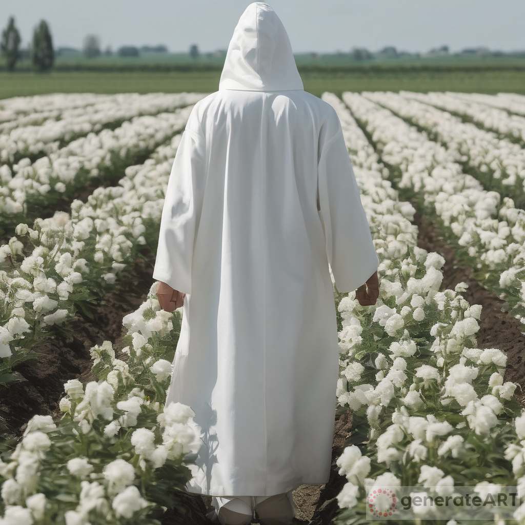 Backveiw of Martial Cultivator in white robe