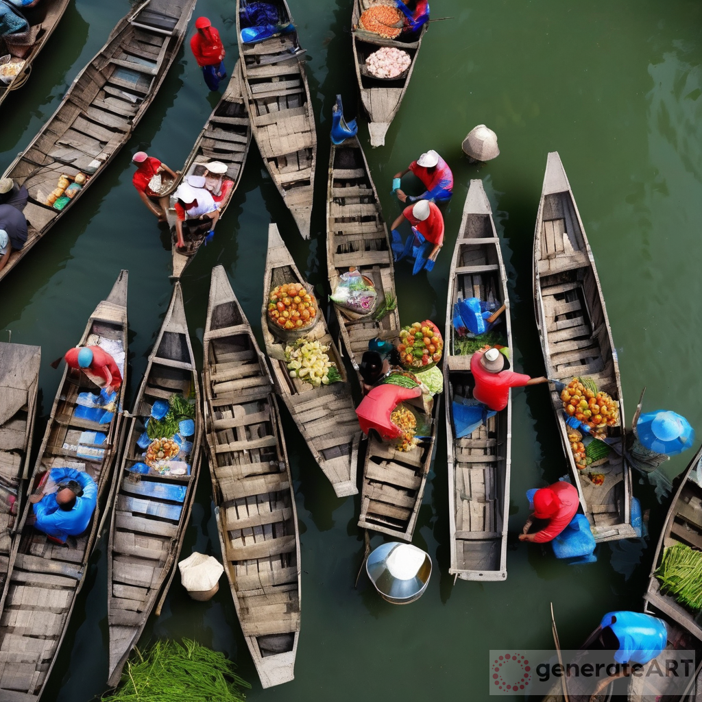 Exploring Vietnam's Floating Markets from Above