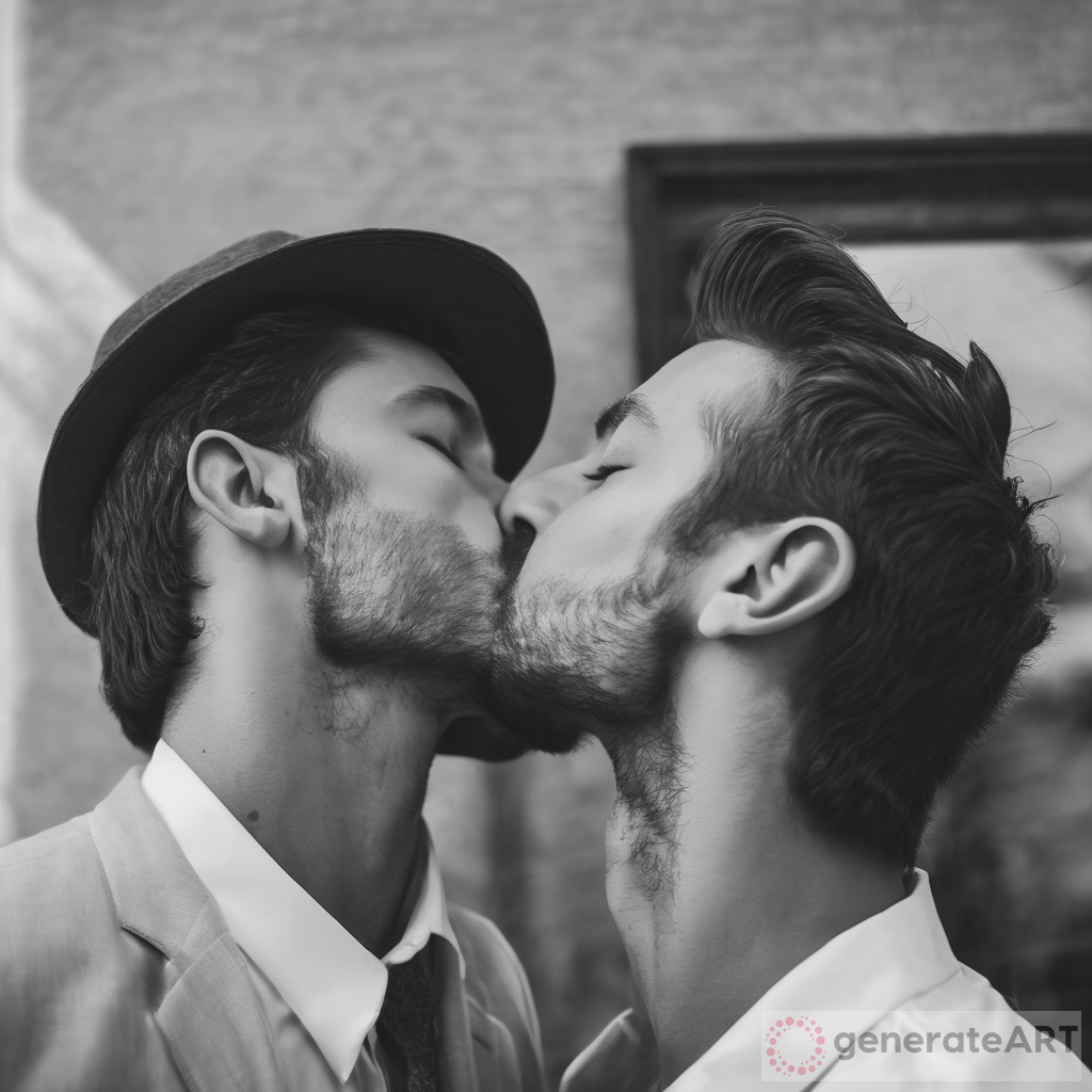 Embracing Love: Men Kissing Art Inspiration