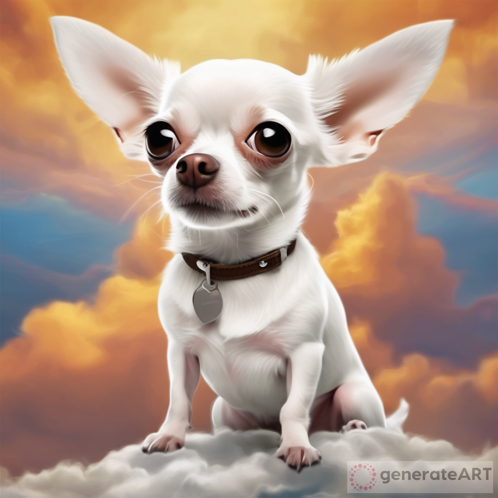 Magical Chihuahua Poster: Cloudland Delight