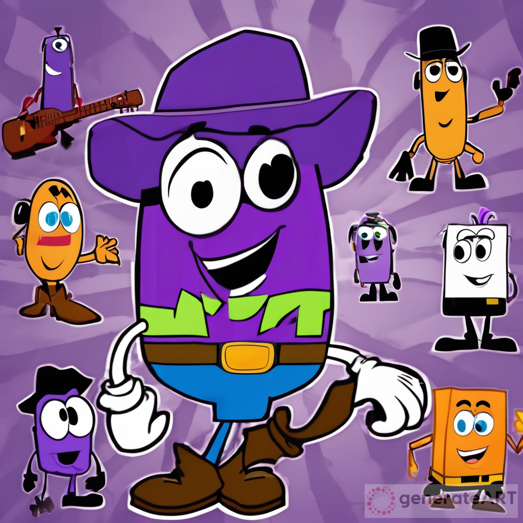 BFDI Purple Woody Pixar Poster