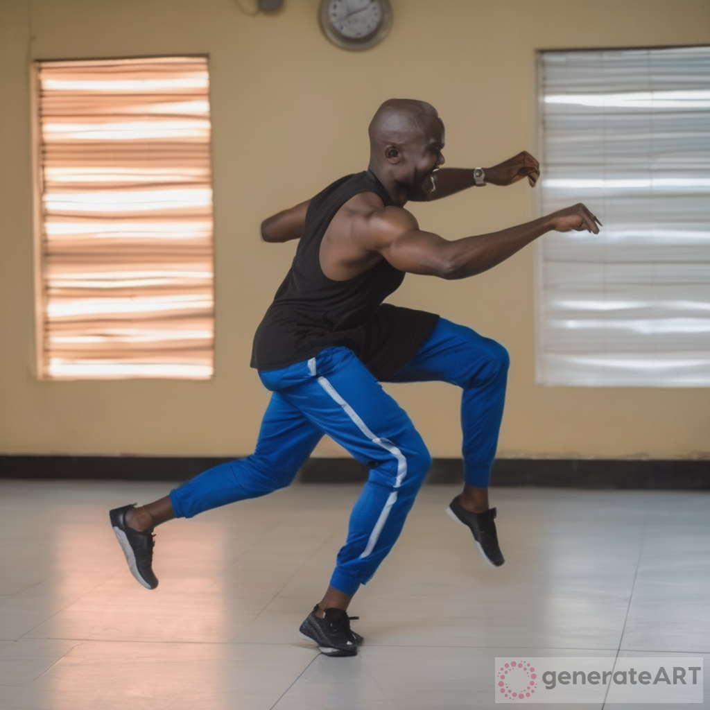Nigerian Fitness Instructor Dancing Legwork