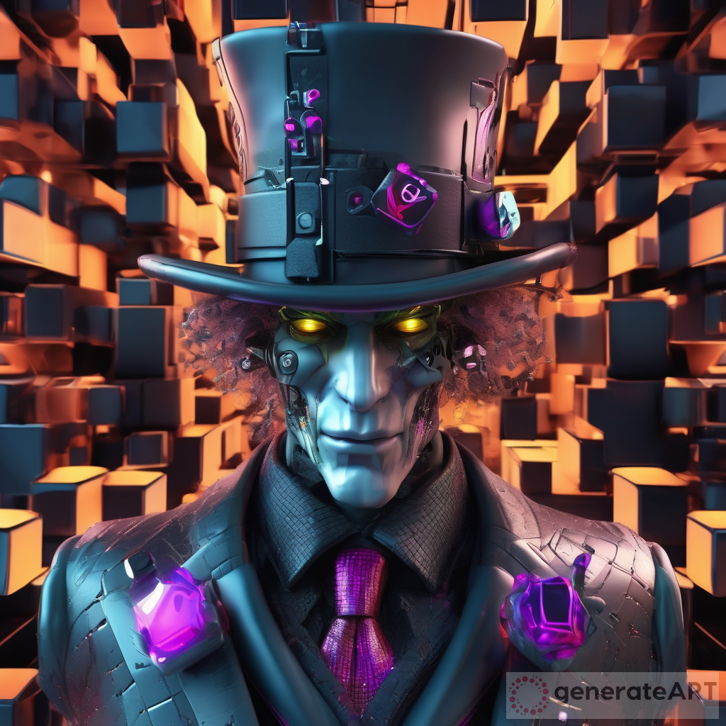 Sinister Madhatter Design in 4K GenerateArt