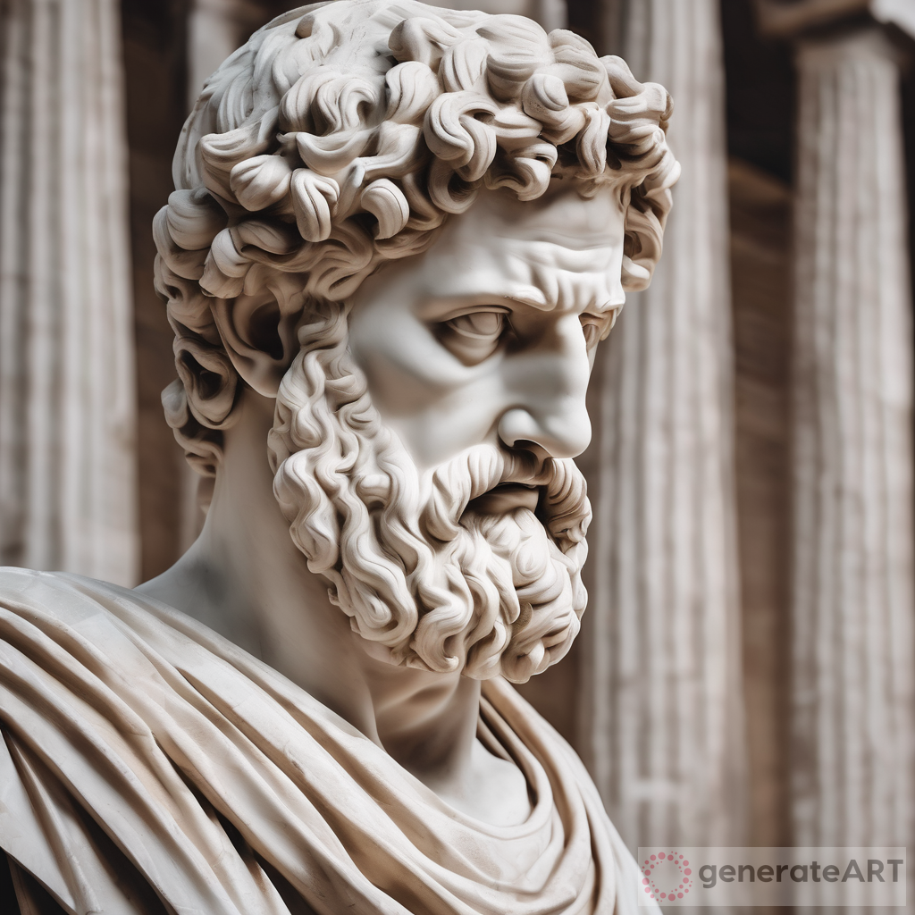 Exploring Stoic Greek Statue Portrait