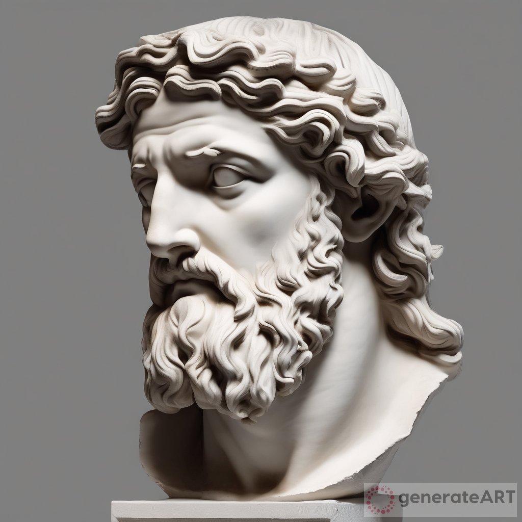 Stoic Greek Statue: Portrait of Wisdom