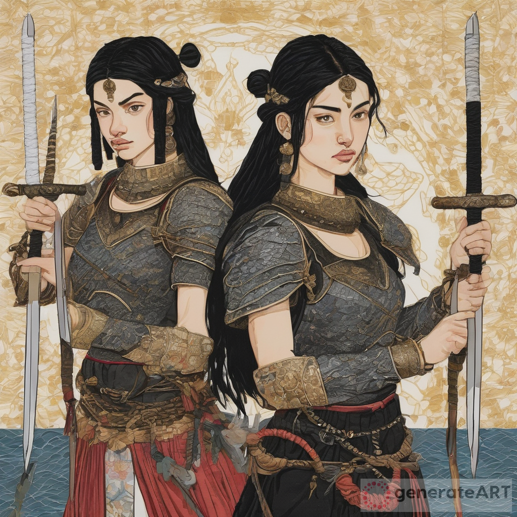 Black-Haired Warriors: Swords, Spears, & Embroidered Armor