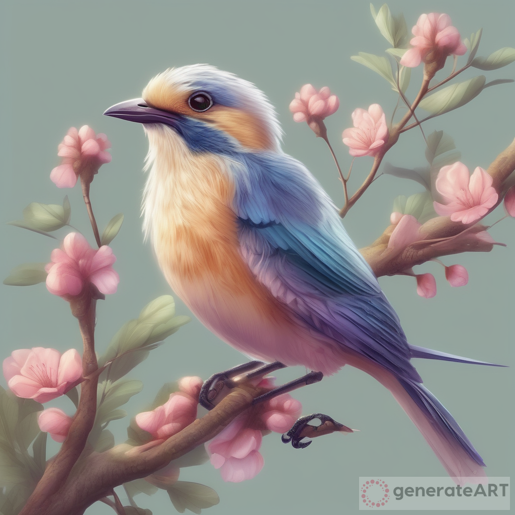 Exquisite Realistic Pretty Bird Art