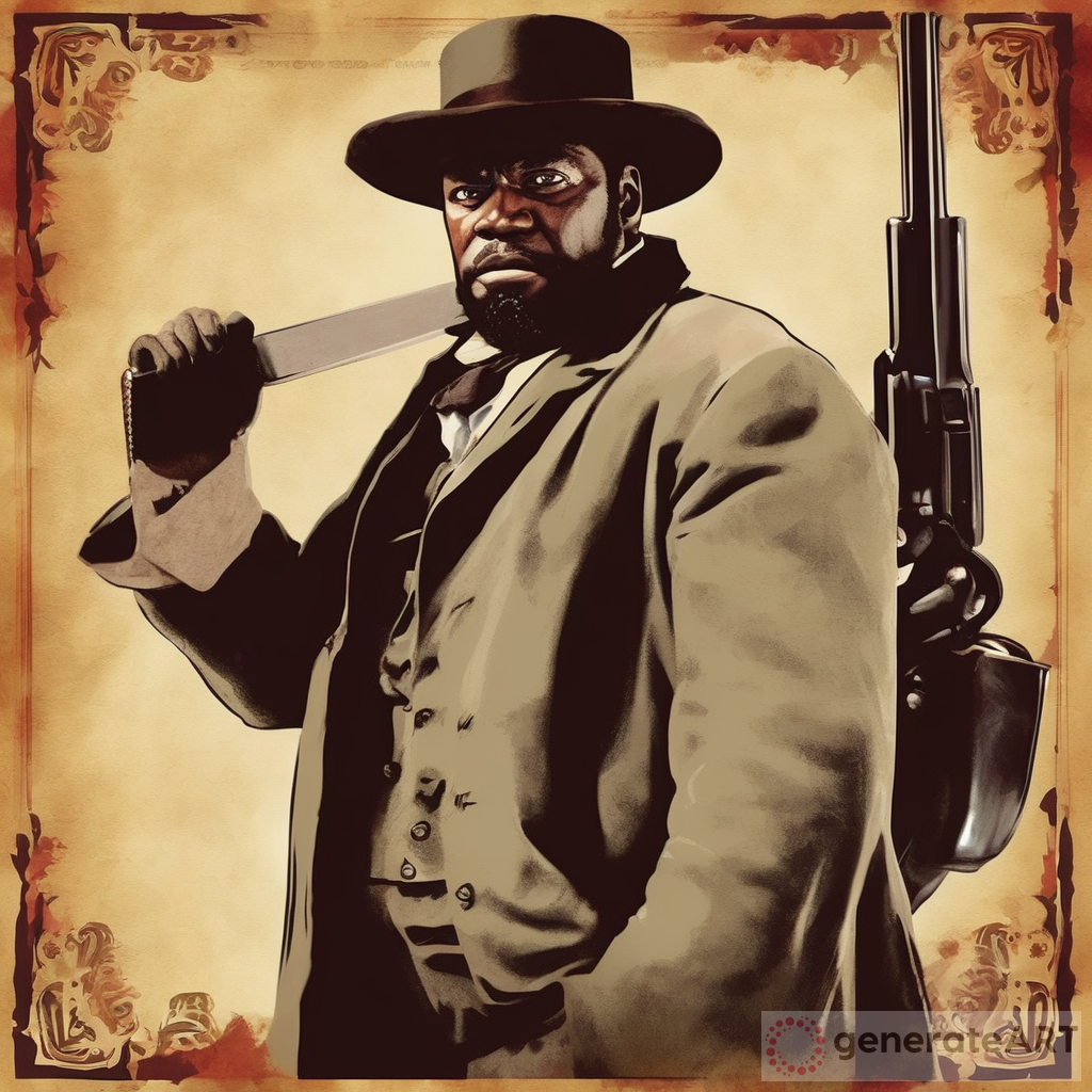 Create a poster of big daddy from the movie Django