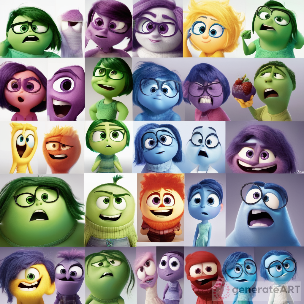 disney pixar style inside out movie character emotion diet