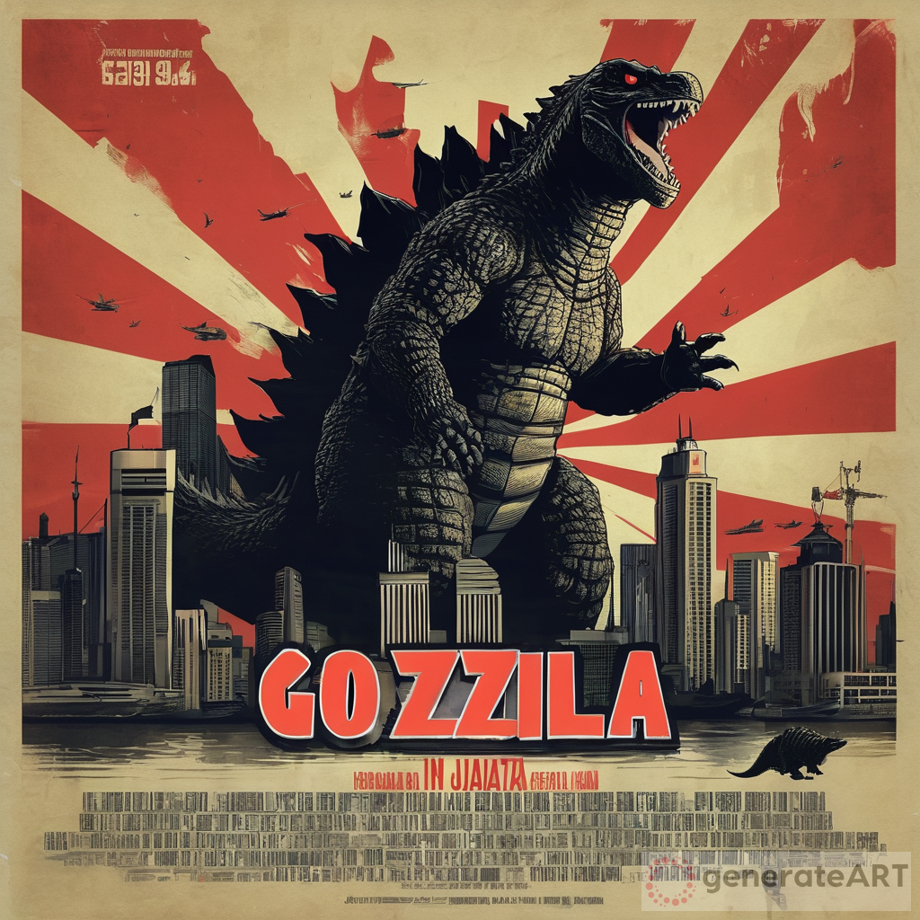Epic Godzilla in Jakarta Poster
