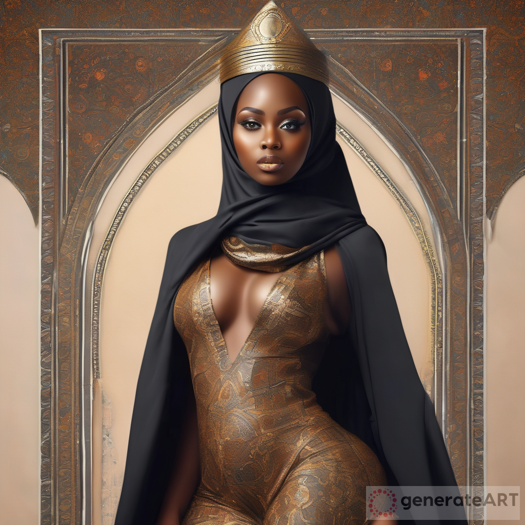 Queen of the Future: Black Woman in Ethnic Hijab