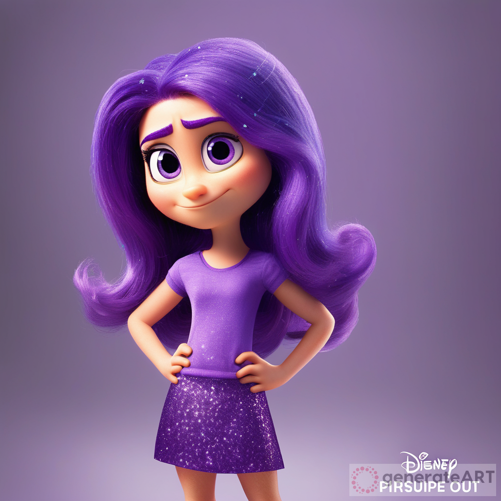 Meet Violet: Disney Pixar Inside Out Purple Character | GenerateArt
