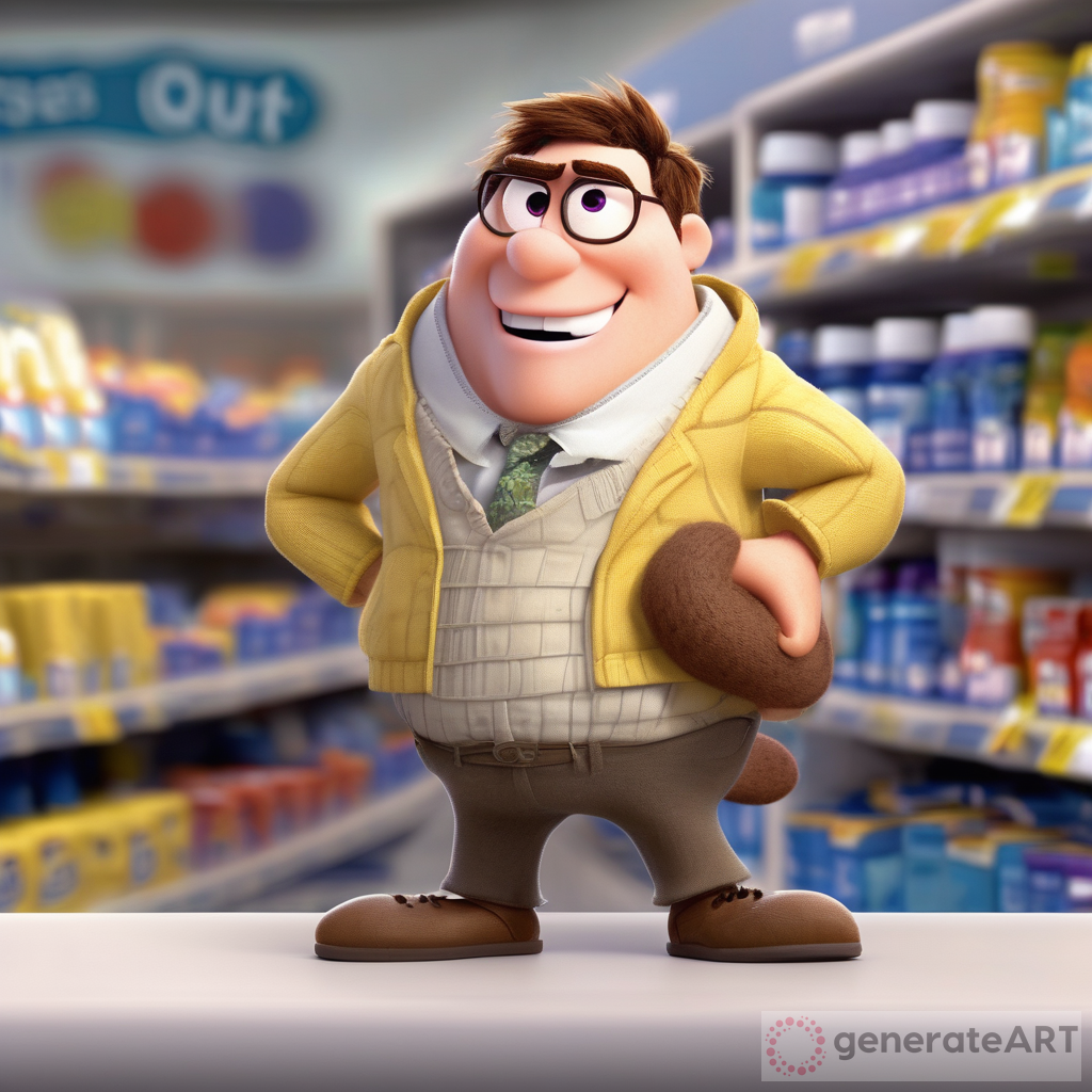 Design a new pixar 'Inside Out' emotion character named 'Grit' for a pharmacist, capturing the blend of stress, resilience, and humor needed to handle irate customers, moody shoppers, and shifting regulations. The character should have distinctive snake-like features, such as a sinuous body and subtle scales, combined with fuzzy, fluffy skin for a unique texture. Grit should wear stylish sunglasses to symbolize cool-headedness under pressure, and its skin and apparel should feature a mix of red and white, representing both the tension and balance in the pharmacist's life