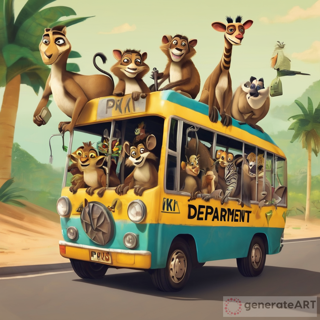 Madagascar Animals Bus Ride: PKM Department