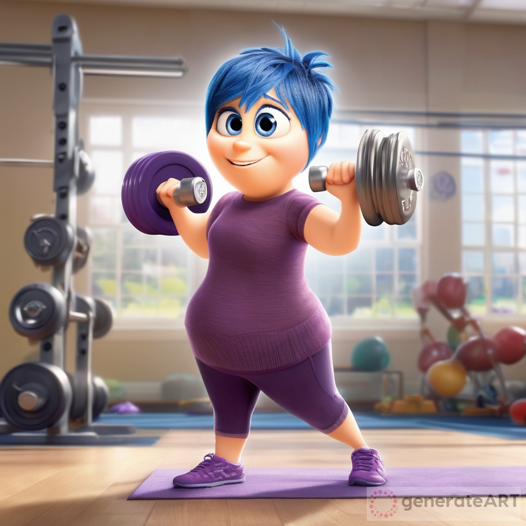 Disney Pixar’s “Inside Out” introduced a new girl training in the gym lifting dumbbells