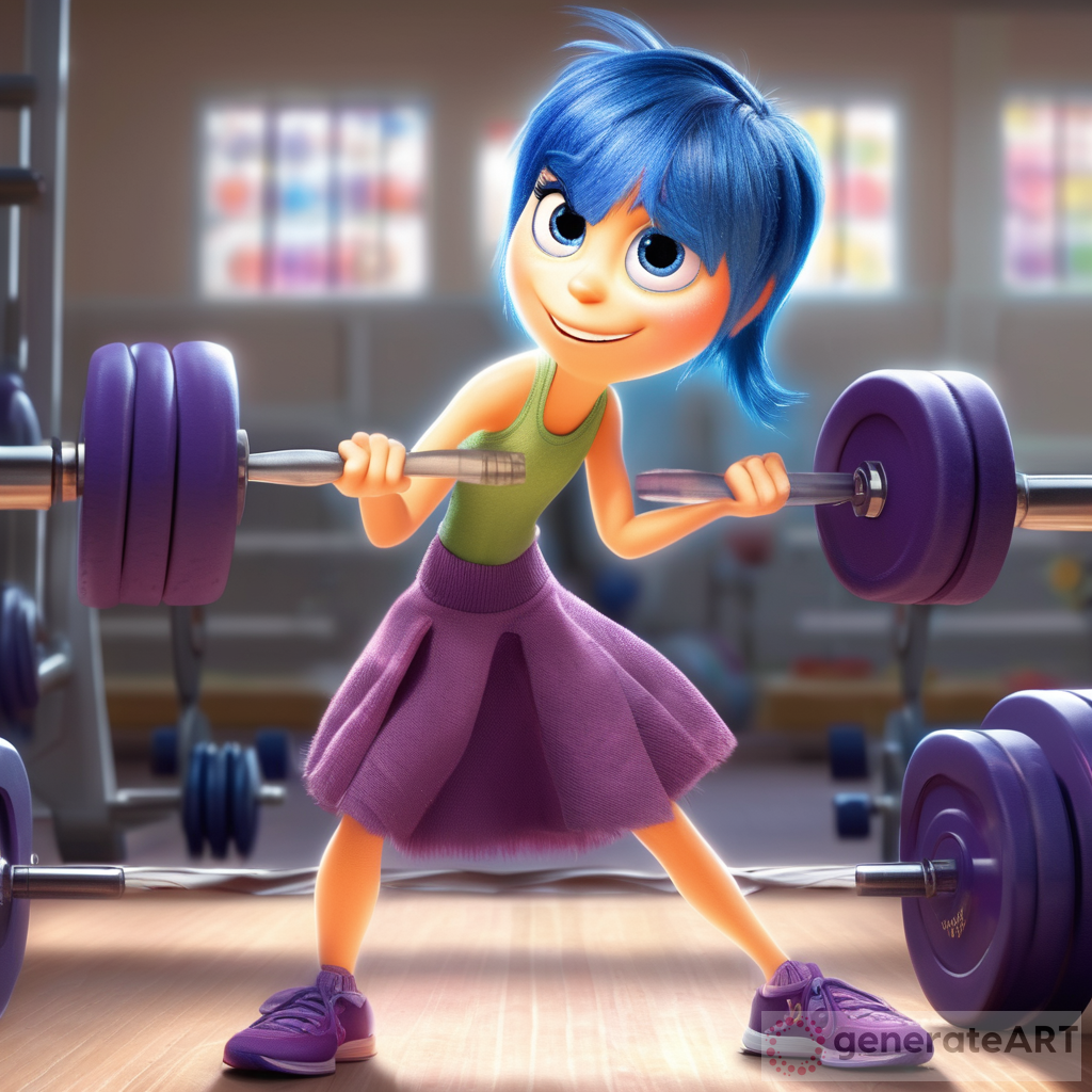 Disney Pixar’s “Inside Out” introduced a new skinny hot girl training in the gym lifting dumbbells