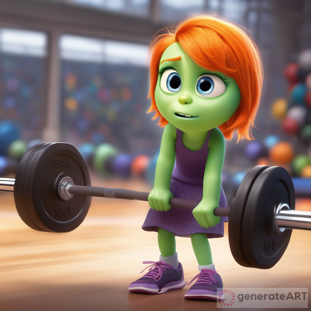 Disney Pixar Inside Out Character Girl Gym Training