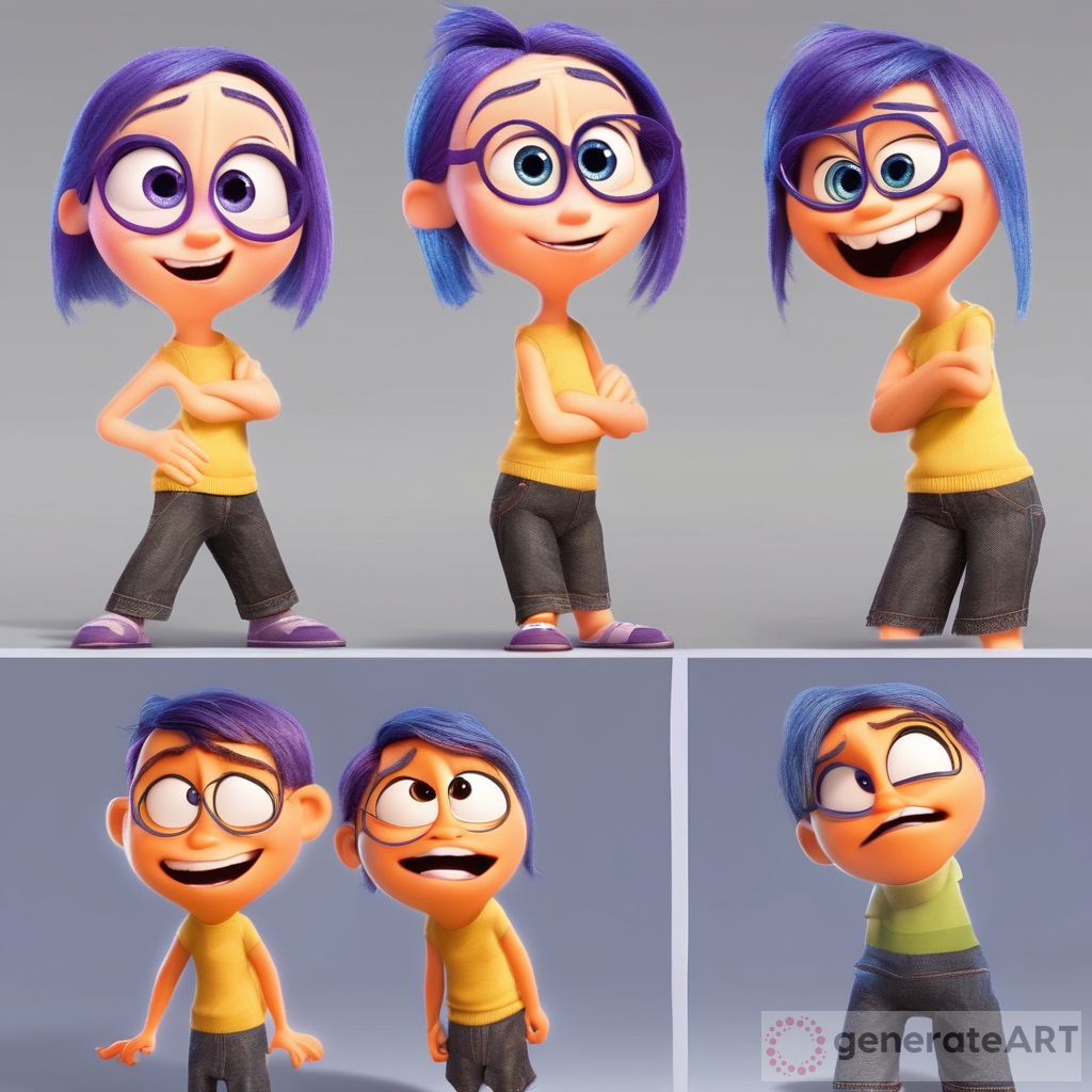 Create a new character that resembles a new emotion in the movie Inside Out. His emotion is gooning