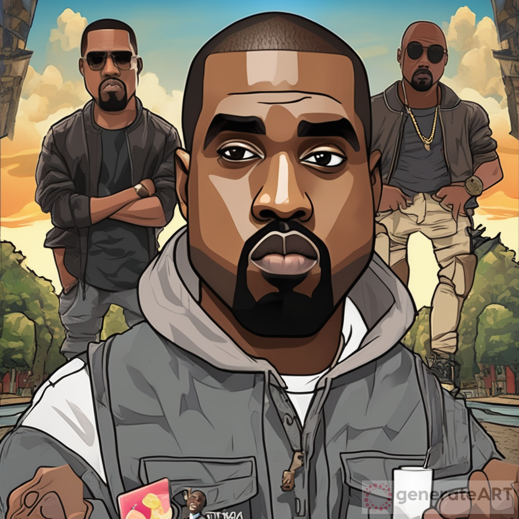 Kanye west cartoon movie poster