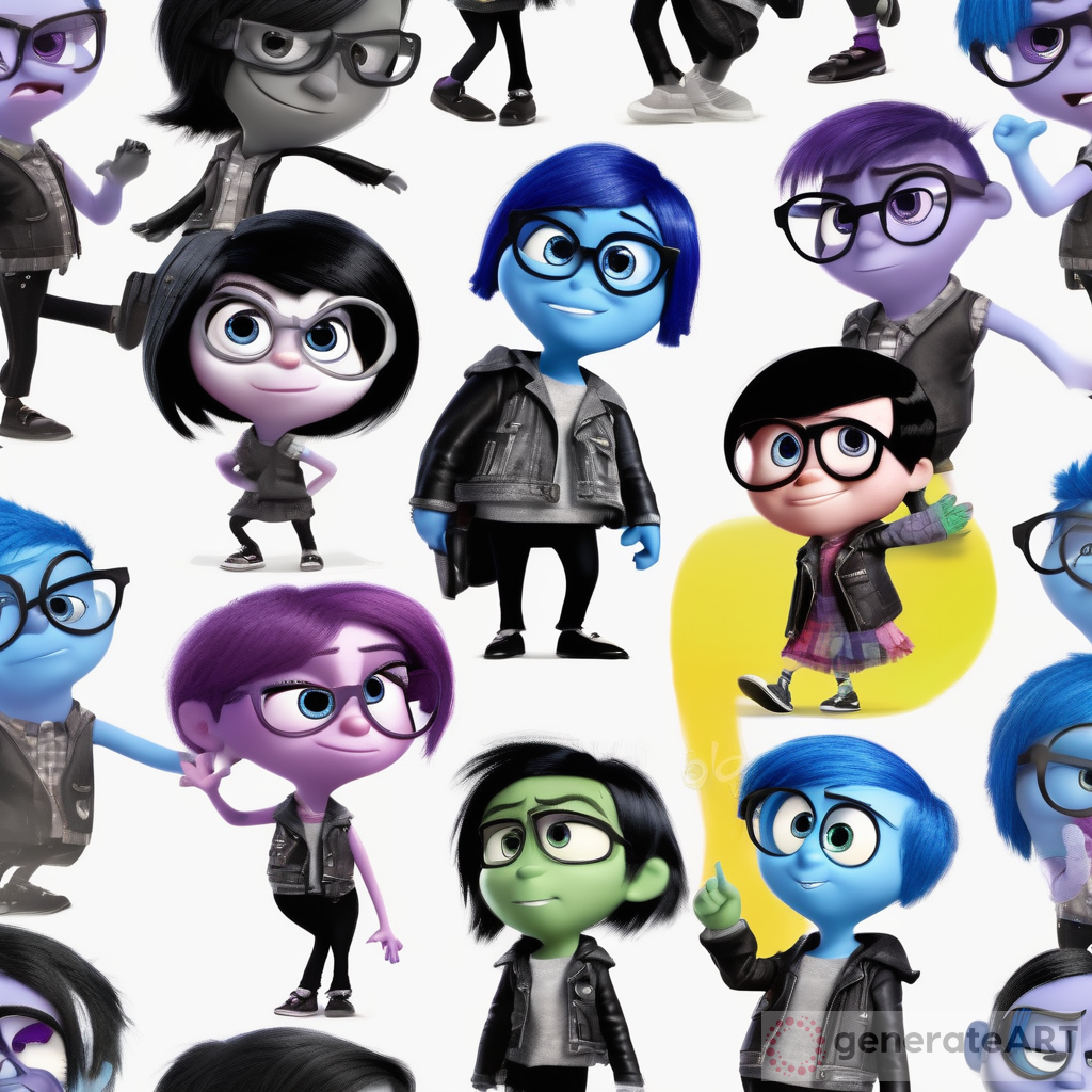 Pixar Inside Out Music Character - Emo, Punk, Metal, and Rock