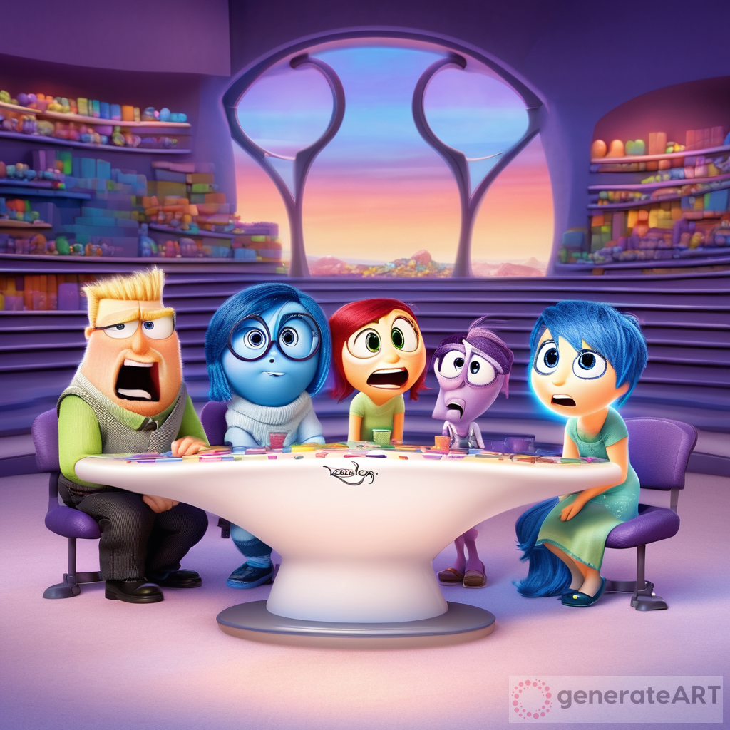 Inside out 2 emotions and Jesus in their middle