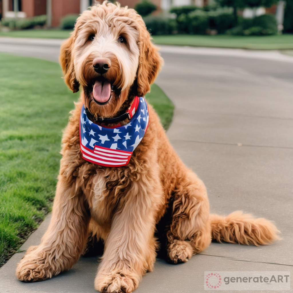 Patriot the Red Golden Doodle