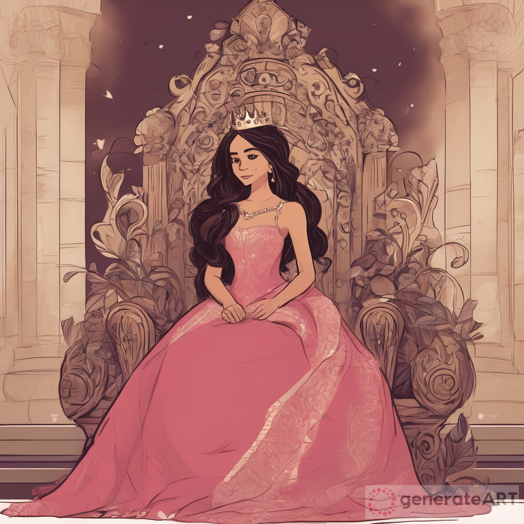 Princesa en el Trono: Poder y Belleza