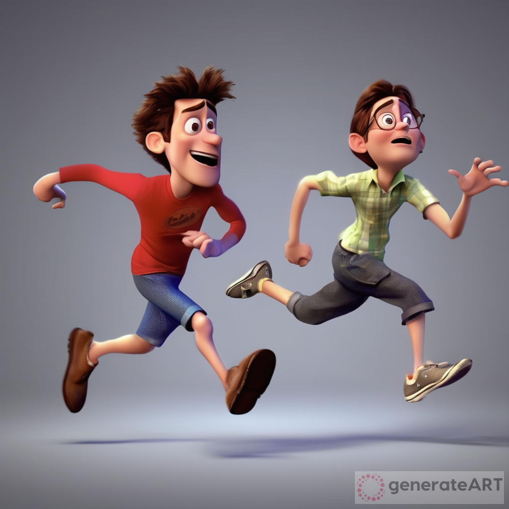 Running late 3D pixar