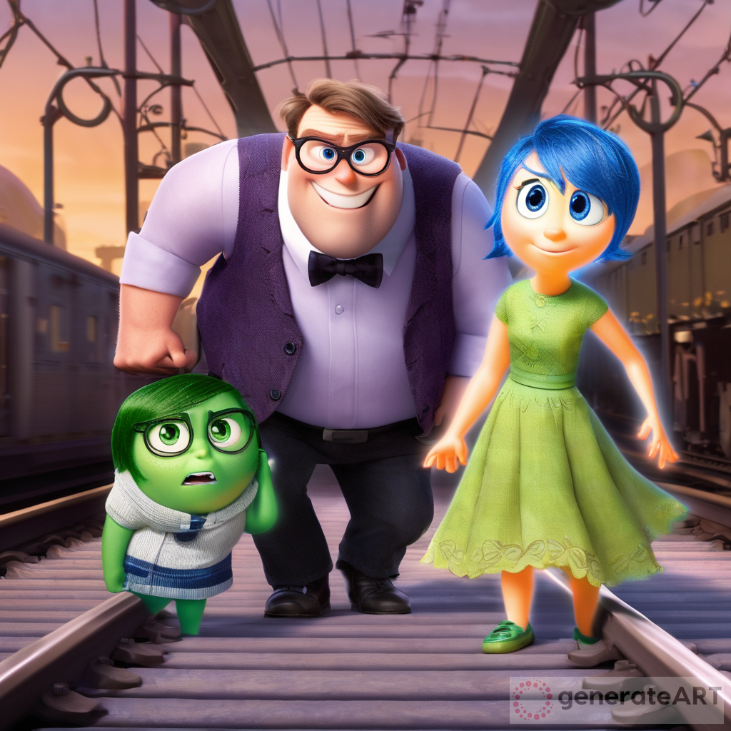 Inside Out: Riley's Dad Save Riley from the Train