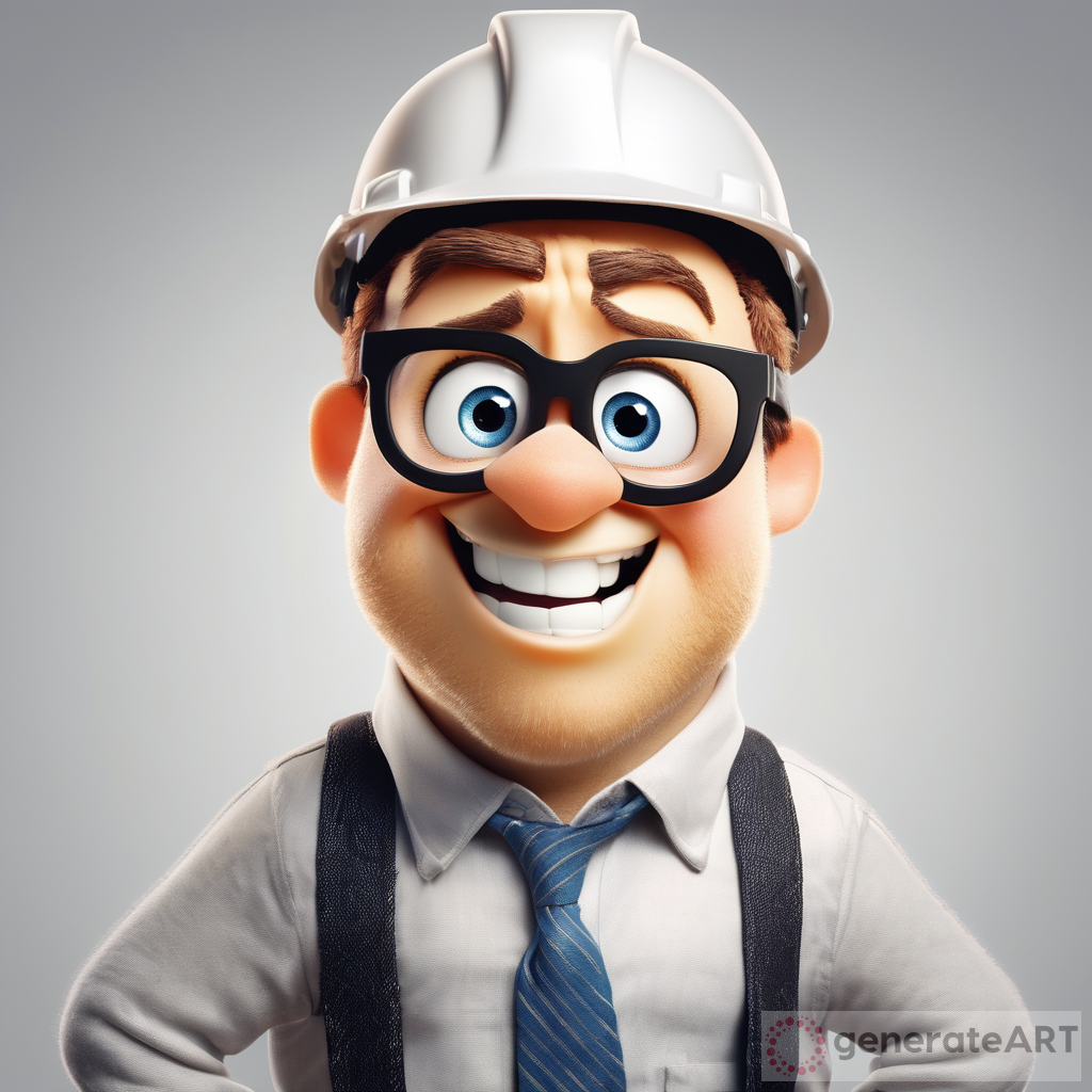 inside out emotion as engineer with hard hat