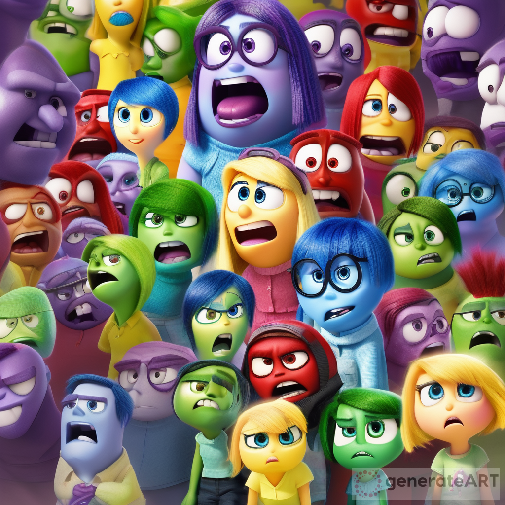 Inside Out Character Love: Red Hair Bubbly | GenerateArt