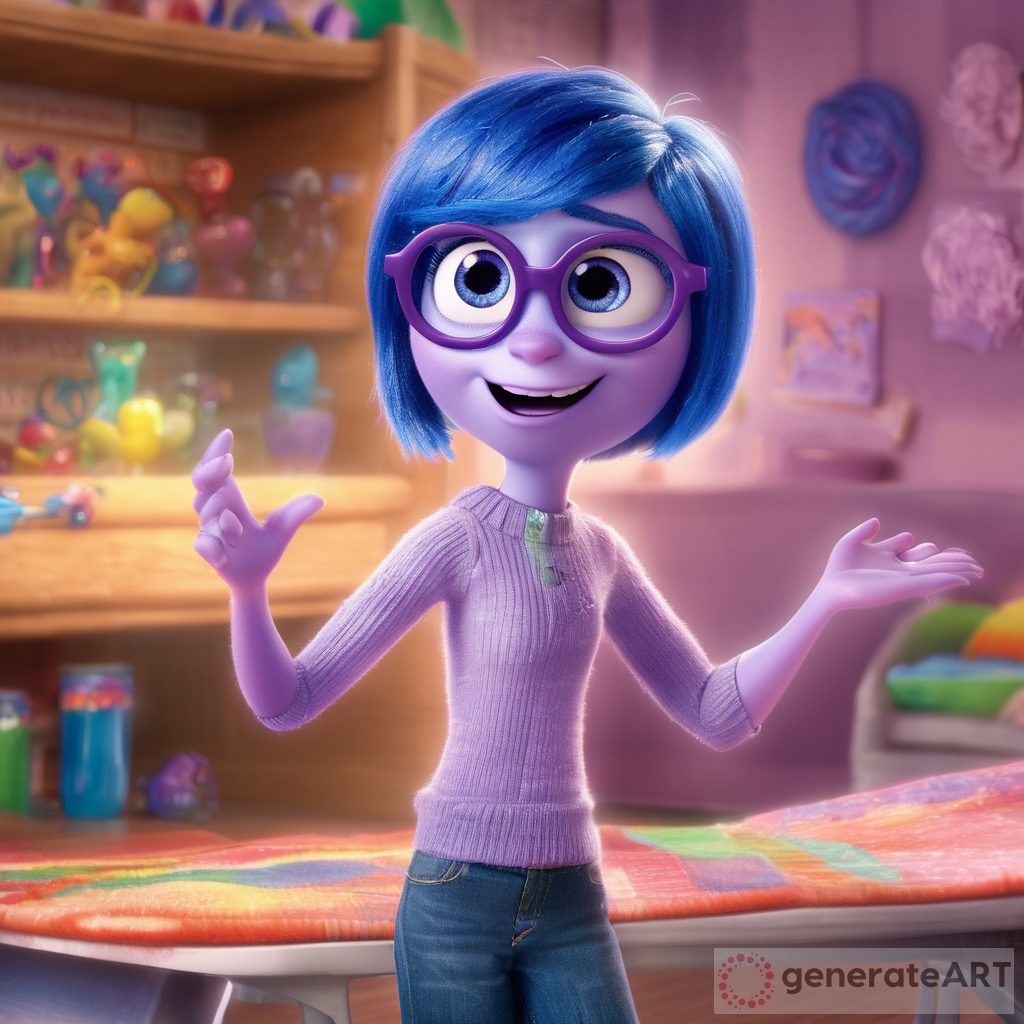 In Disney Pixar’s “Inside Out,” the new character who embodies both the masculine and feminine sides adds a new dynamic to the film’s emotional roller coaster. With her pink skin and long blue hair, she represents the joy of emotion between being both male and female
