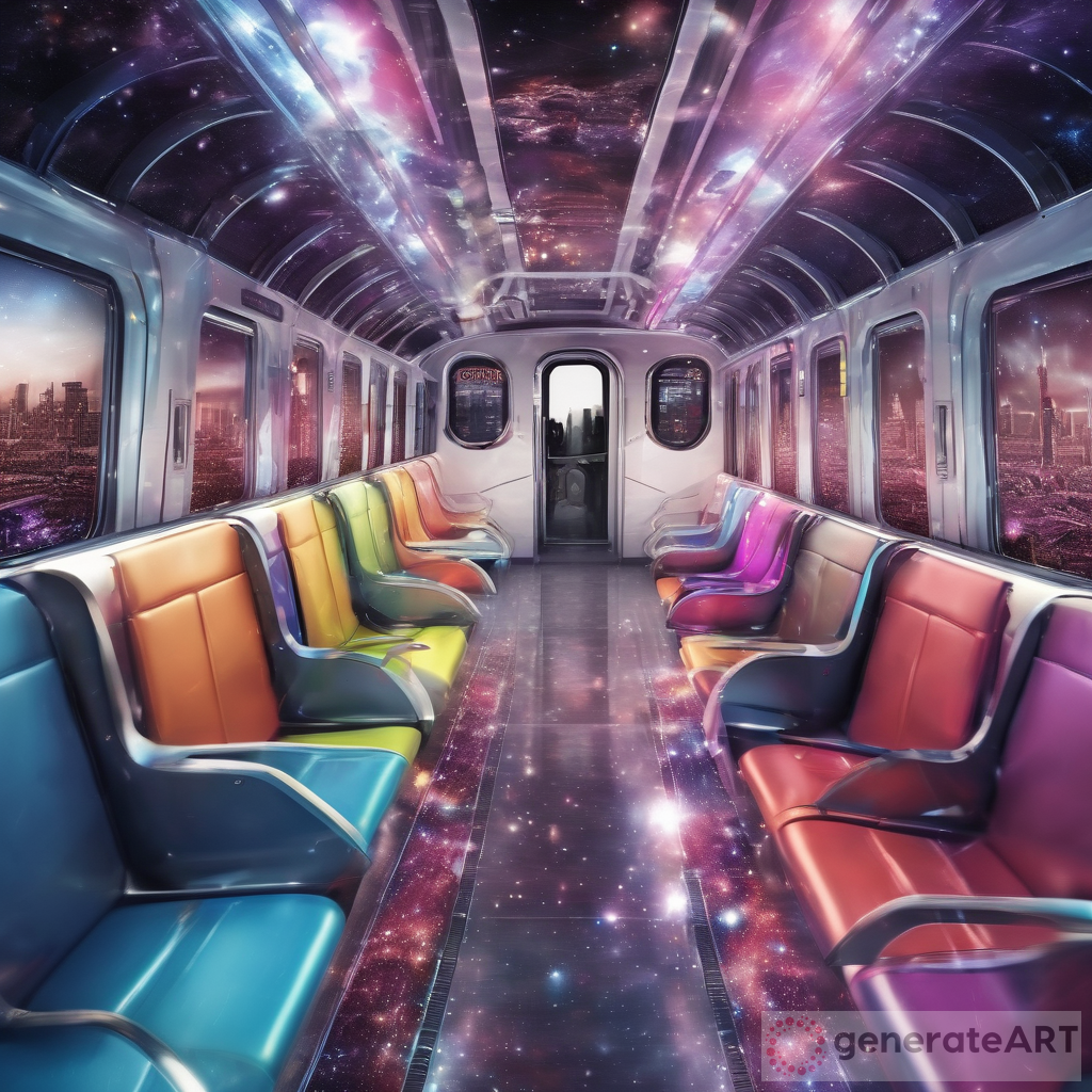 techno city train in cosmos